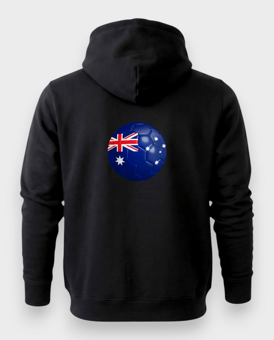 AU48: Australia Black Globe Hoodie