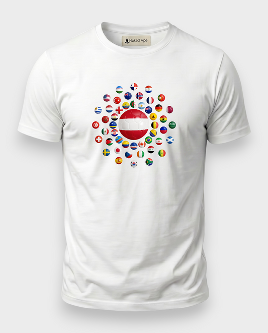 AU48: Austria White Globe T-Shirt