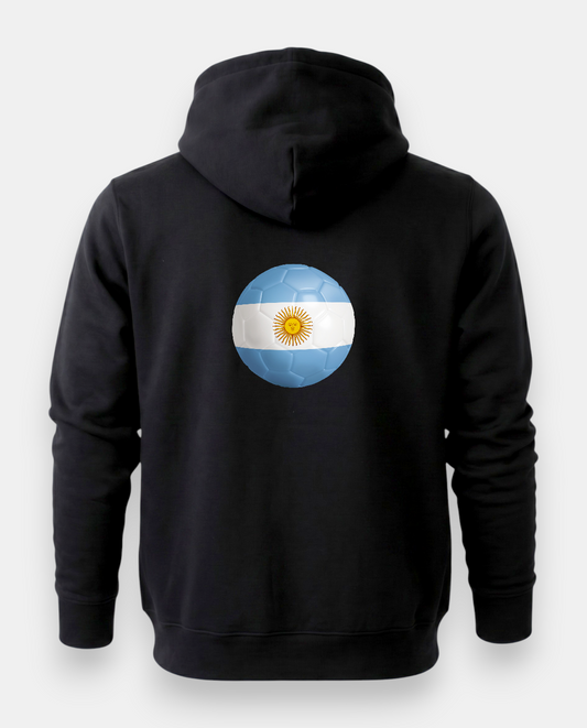 AU48: Argentina Black Globe Hoodie