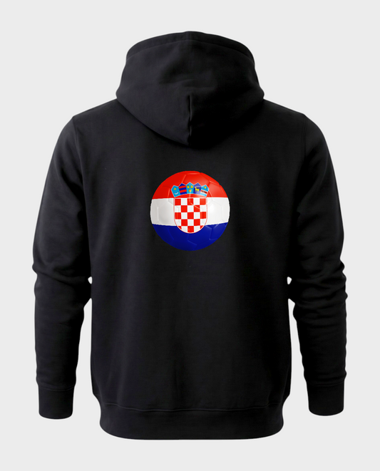 AU48: Croatia Black Globe Hoodie