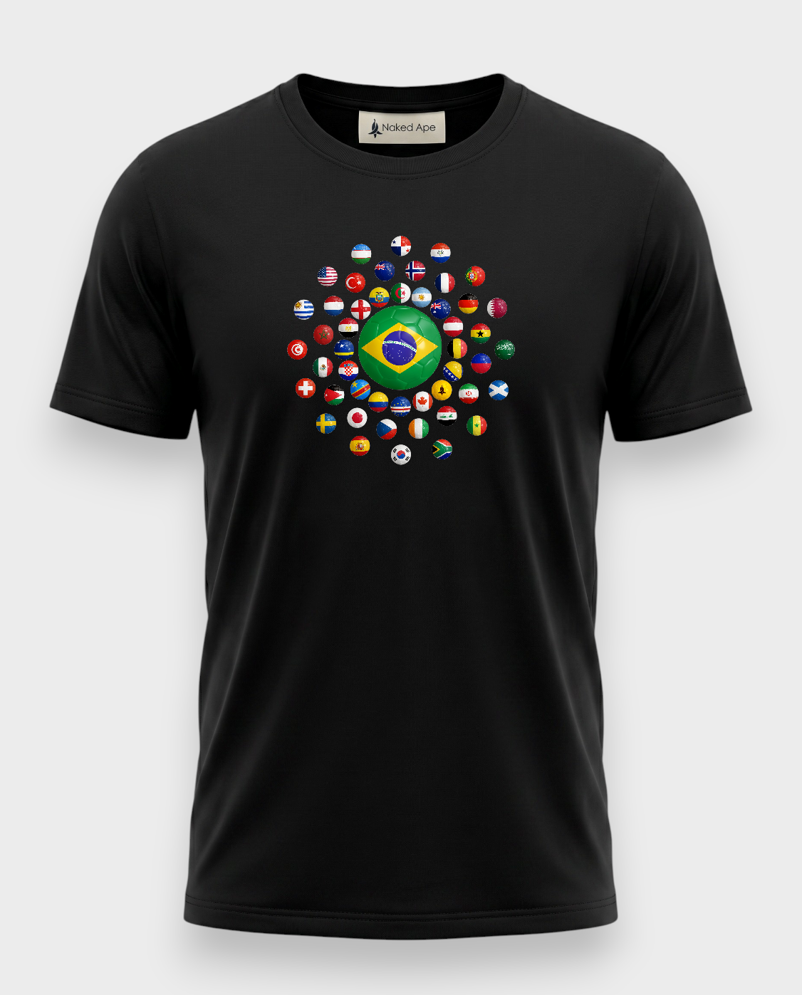 AU48: Brazil Black Globe T-Shirt