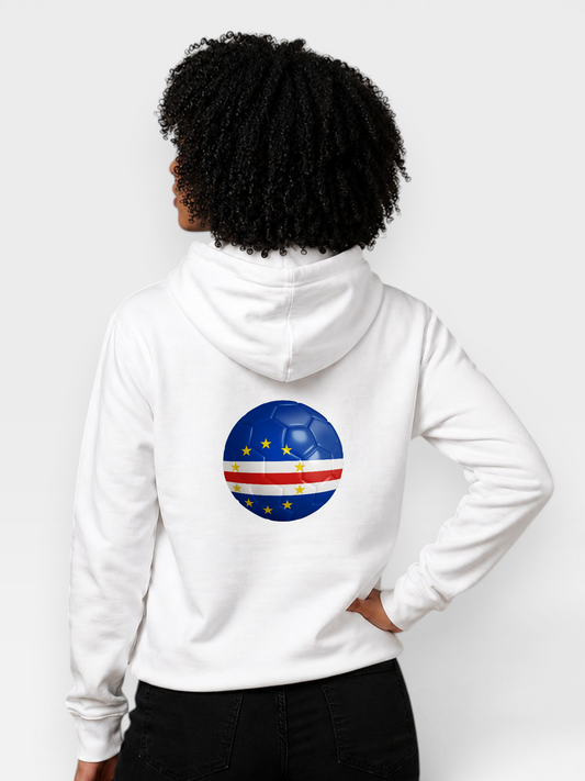 The 48 Collection: Cape Verde Globe Hoodie — White