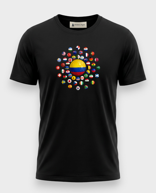 AU48: Colombia Black Globe T-Shirt