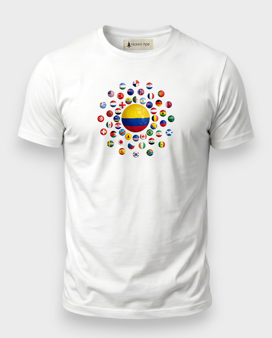 AU48: Colombia White Globe T-Shirt