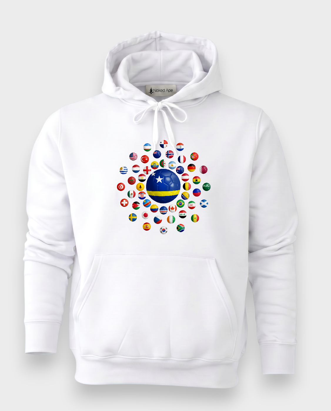 AU48: Curaçao White Globe Hoodie