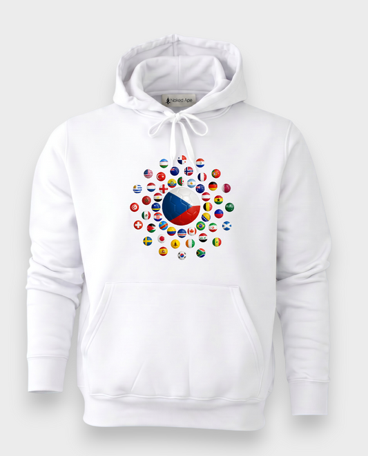 AU48: Czechia White Globe Hoodie