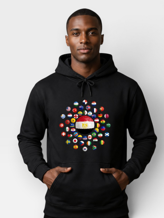 AU48: Egypt Galaxy Hoodie — Black