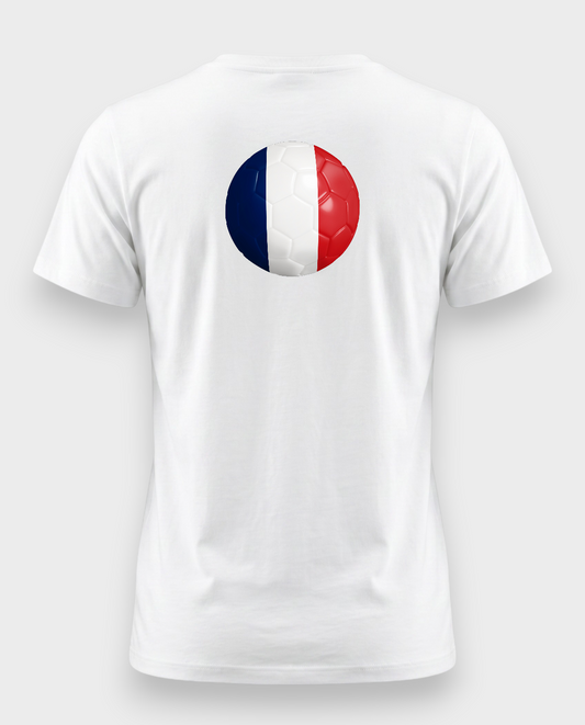 AU48: France White Globe T-Shirt