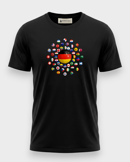 AU48: Germany Black Globe T-Shirt