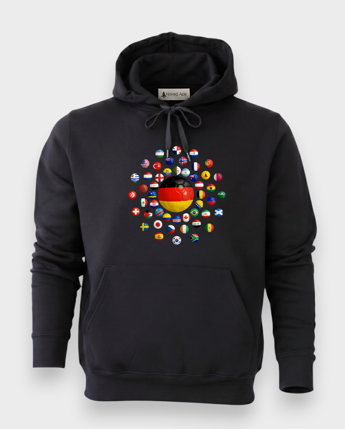 AU48: Germany Black Globe Hoodie