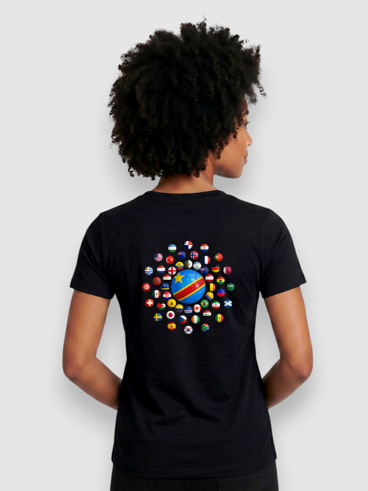 The 48 Collection: DR Congo Tee — Black & White