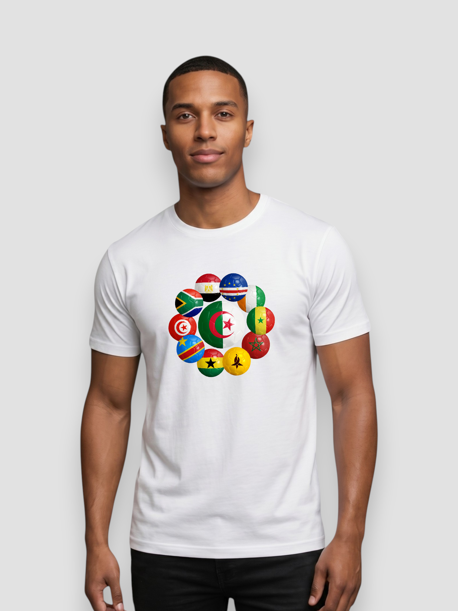 The 48 Collection: Algeria Tee — Black & White