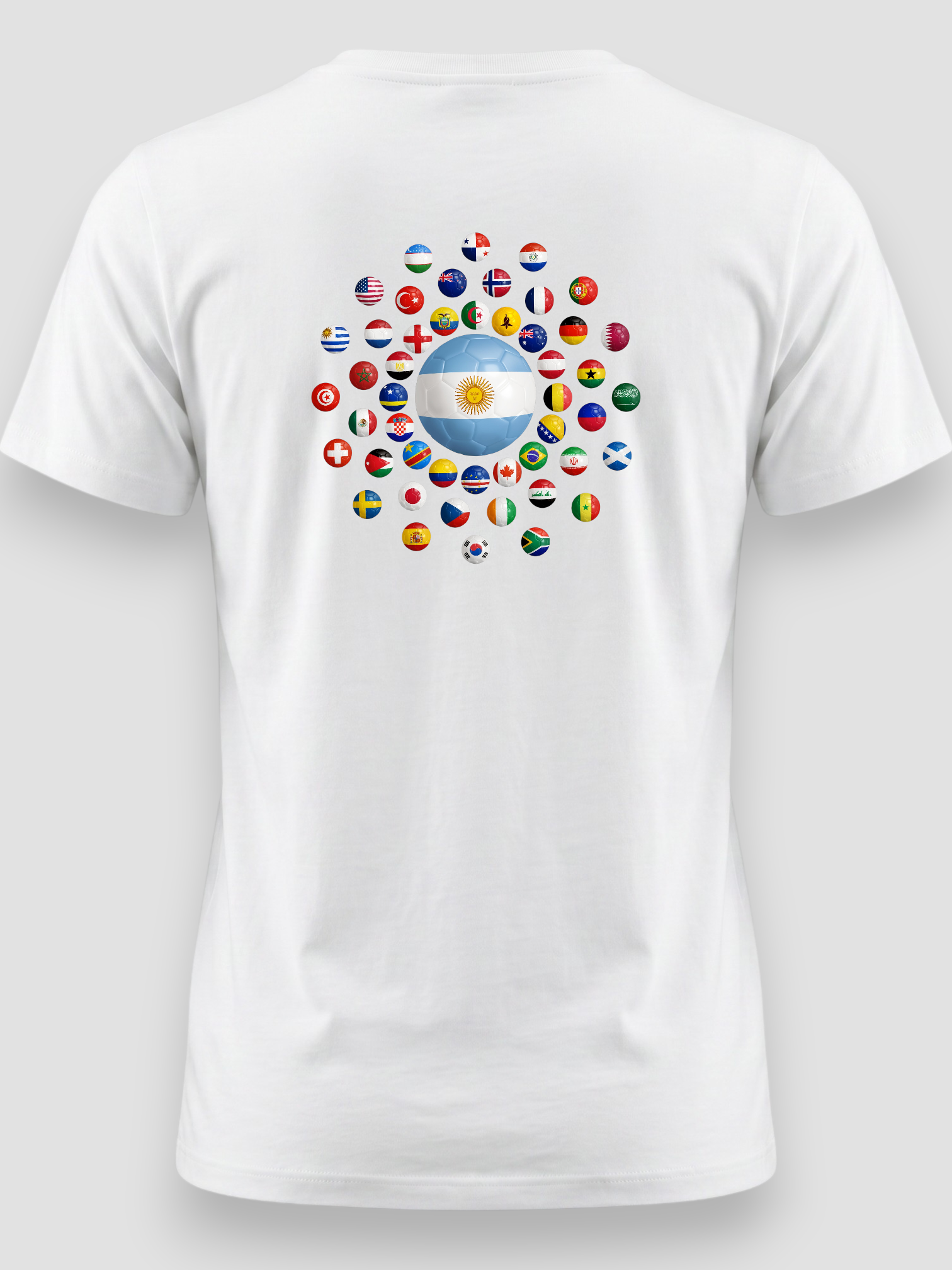 AU48: Belgium White Globe T-Shirt