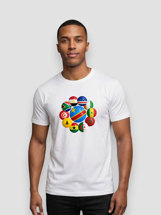 The 48 Collection: DR Congo Tee — Black & White