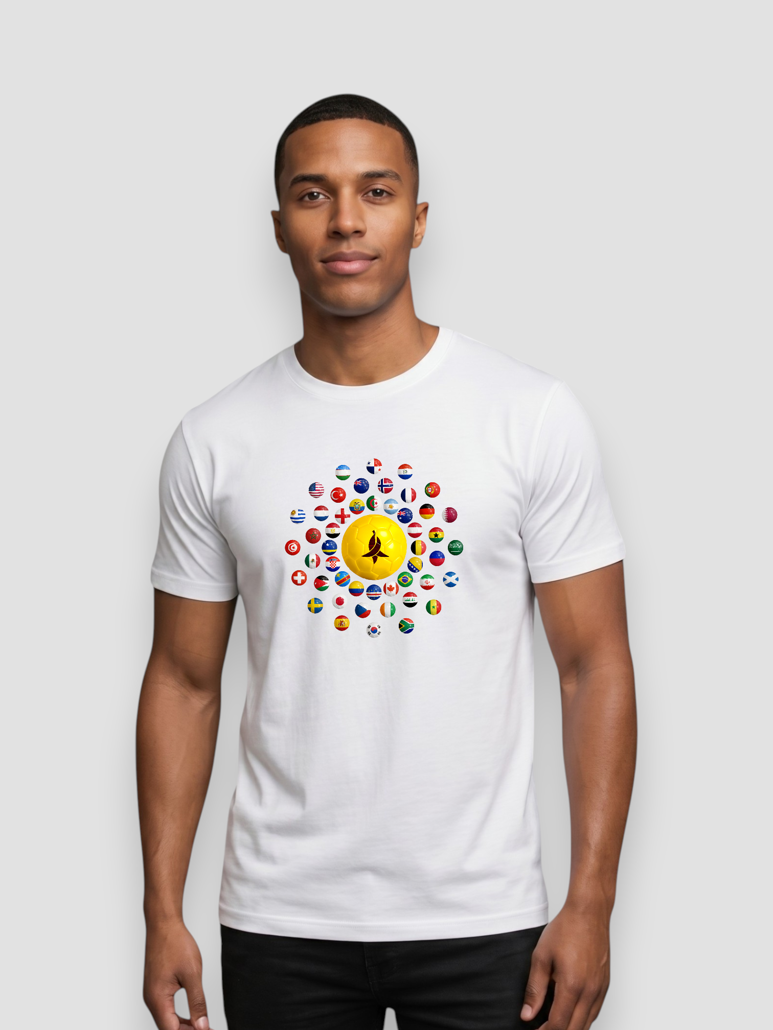 AU48: Argentina Black Globe T-Shirt