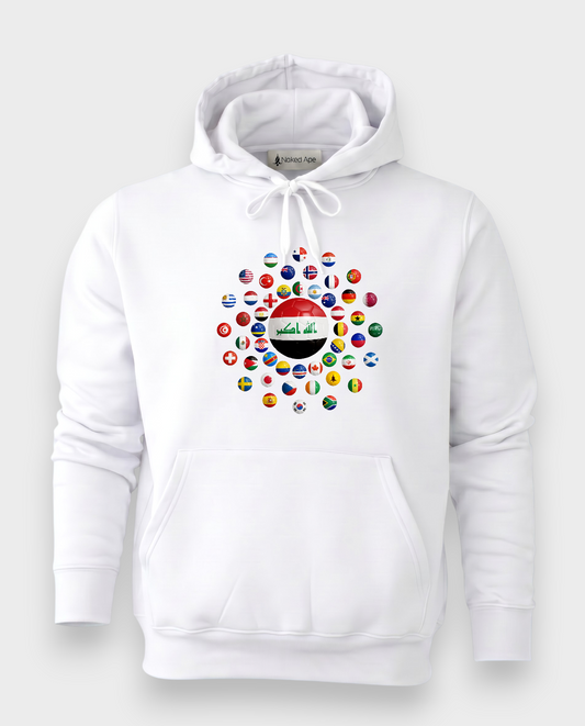 AU48: Iraq White Globe Hoodie