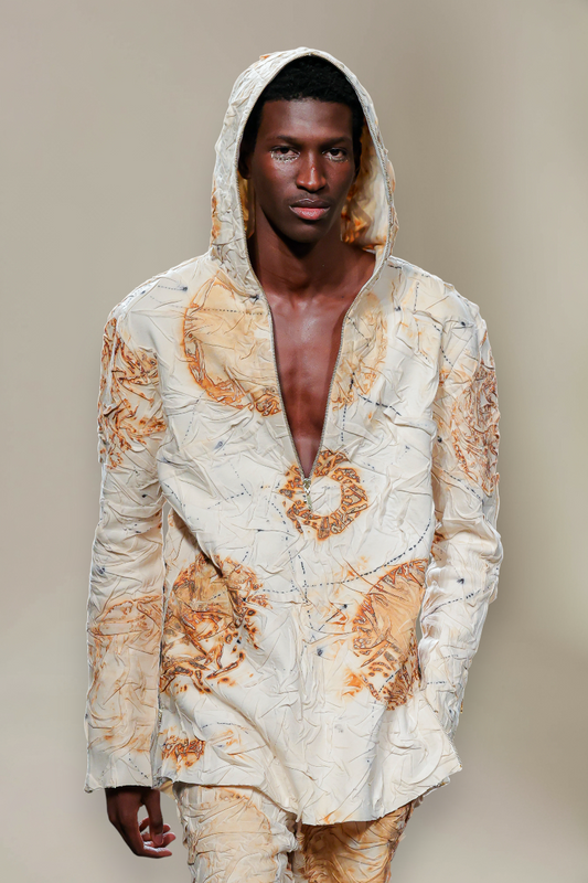 The Crease Me Hooded Shorts-Set