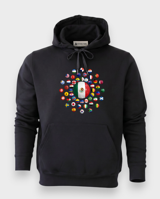 AU48: Mexico Black Globe Hoodie