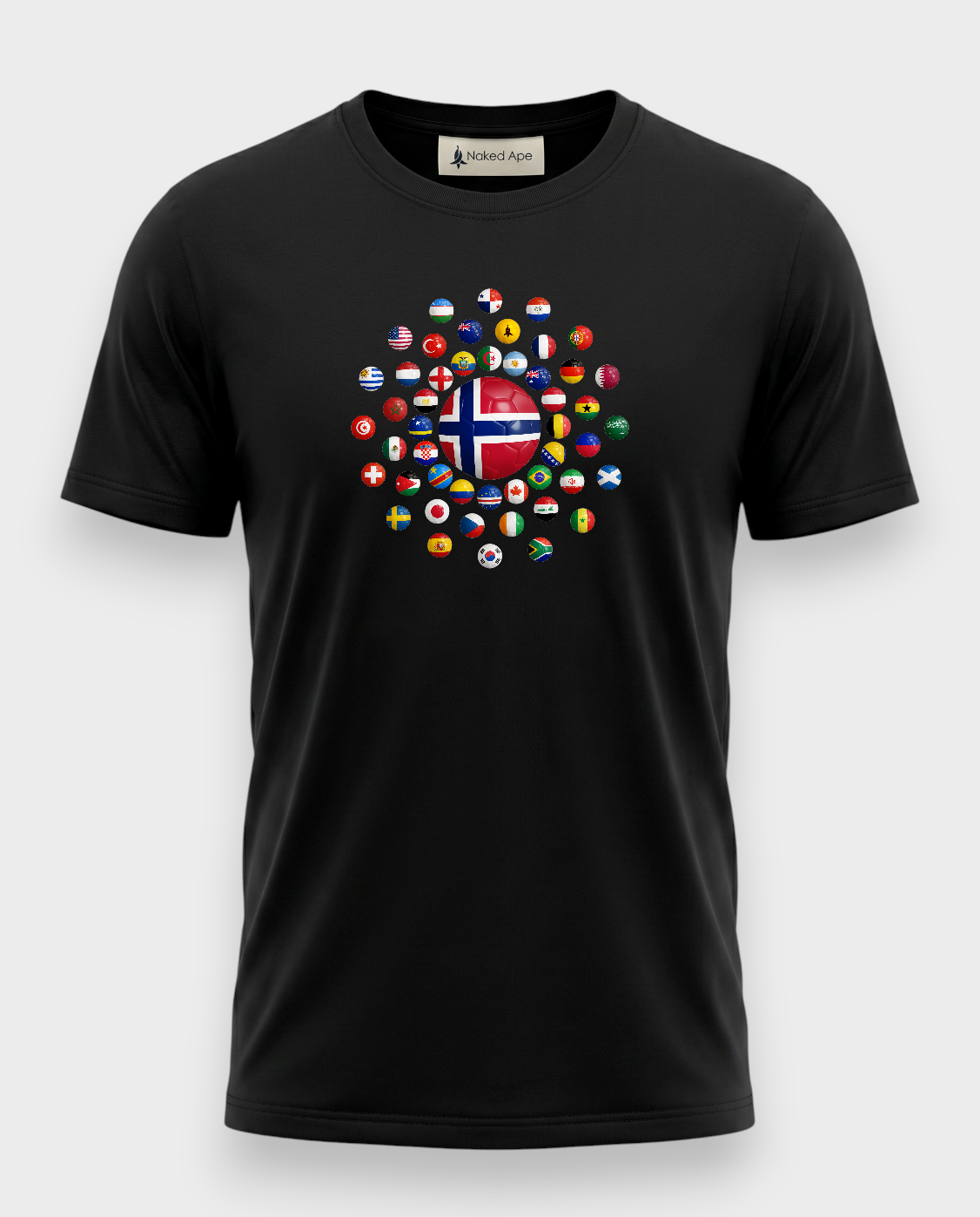 AU48: Norway Black Globe T-Shirt