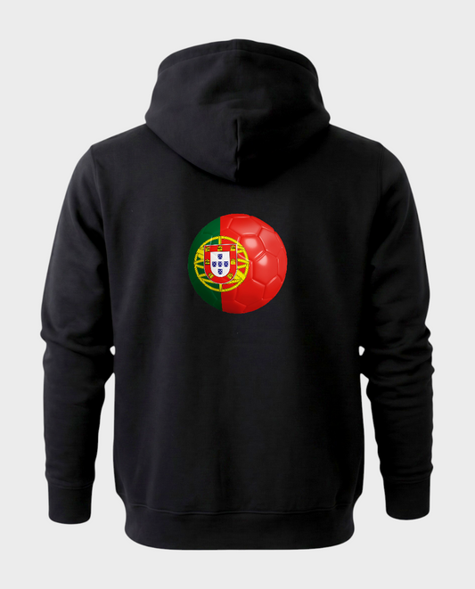 AU48: Portugal Black Globe Hoodie