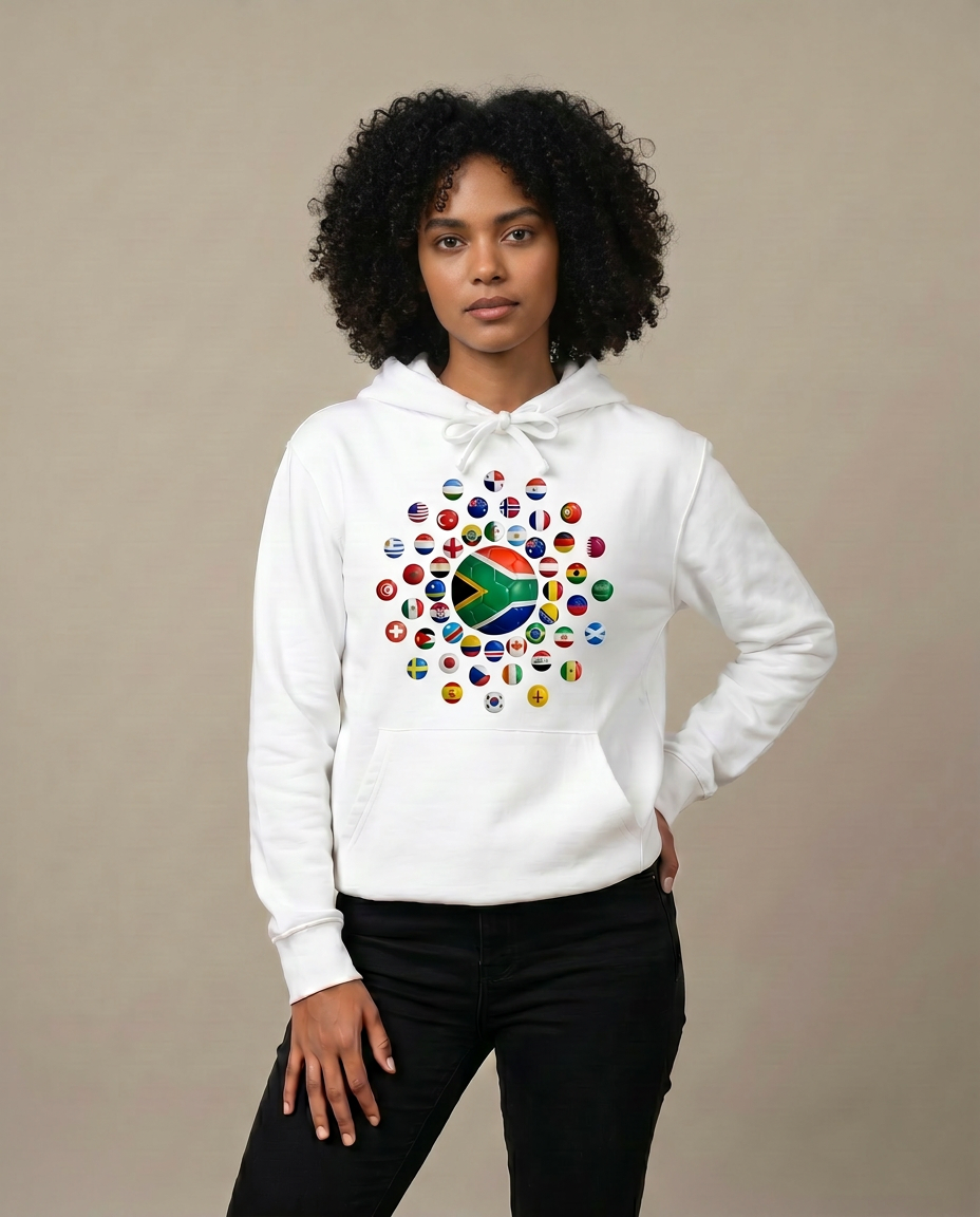 The 48 Collection: Morocco AU Galaxy Hoodie — White