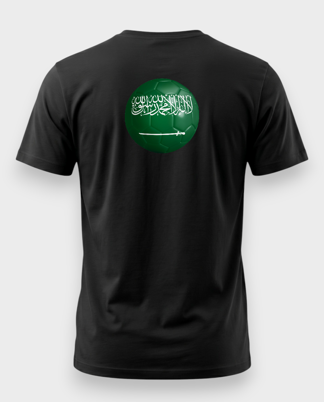AU48: Saudi Arabia Black Globe T-Shirt