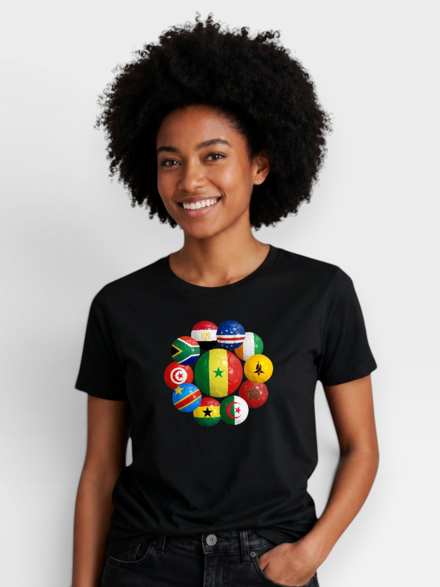 The 48 Collection: Senegal Tee — Black & White