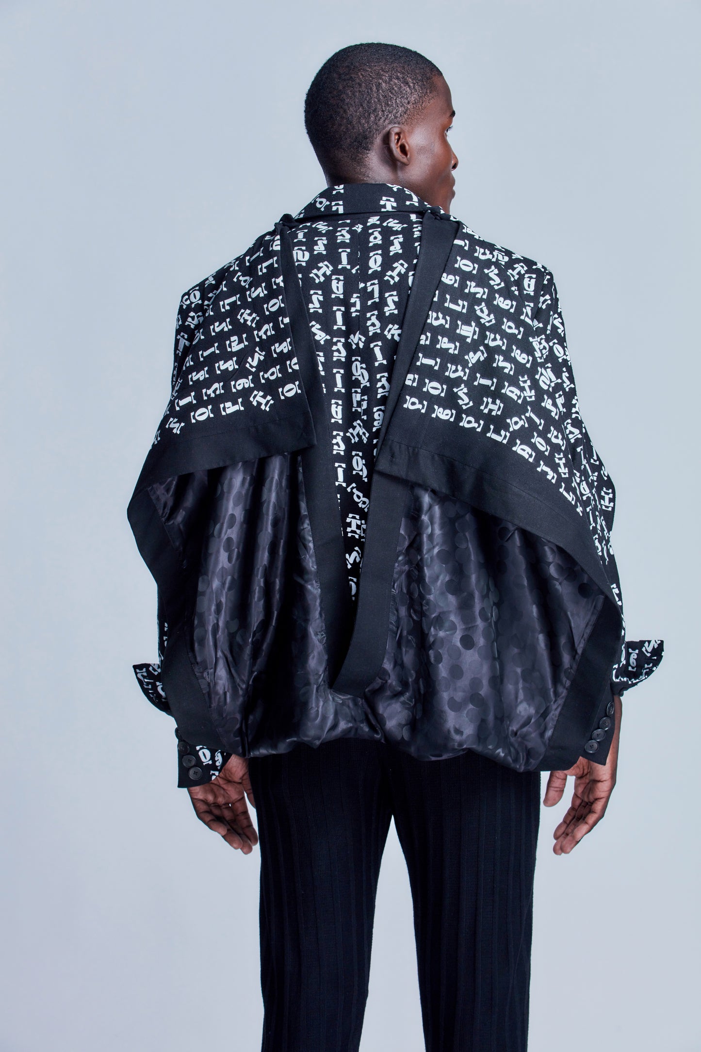 Lotus Coat Hand Printed