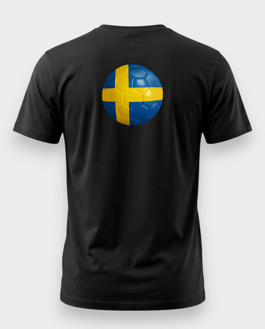 AU48: Sweden Black Globe T-Shirt
