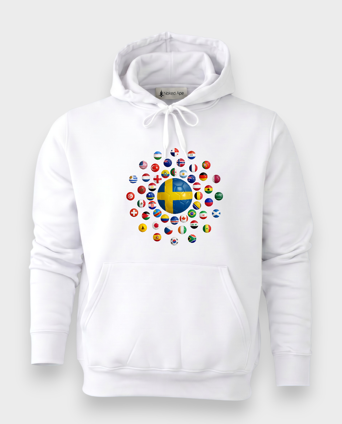 AU48: Sweden White Globe T-Shirt