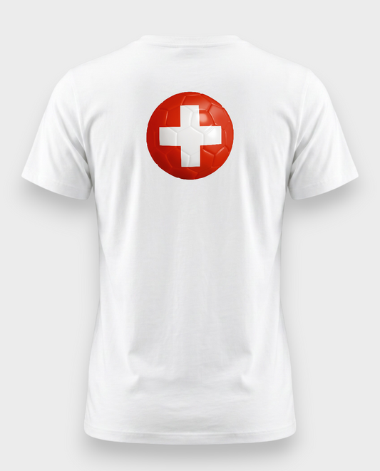 AU48: Switzerland White Globe T-Shirt