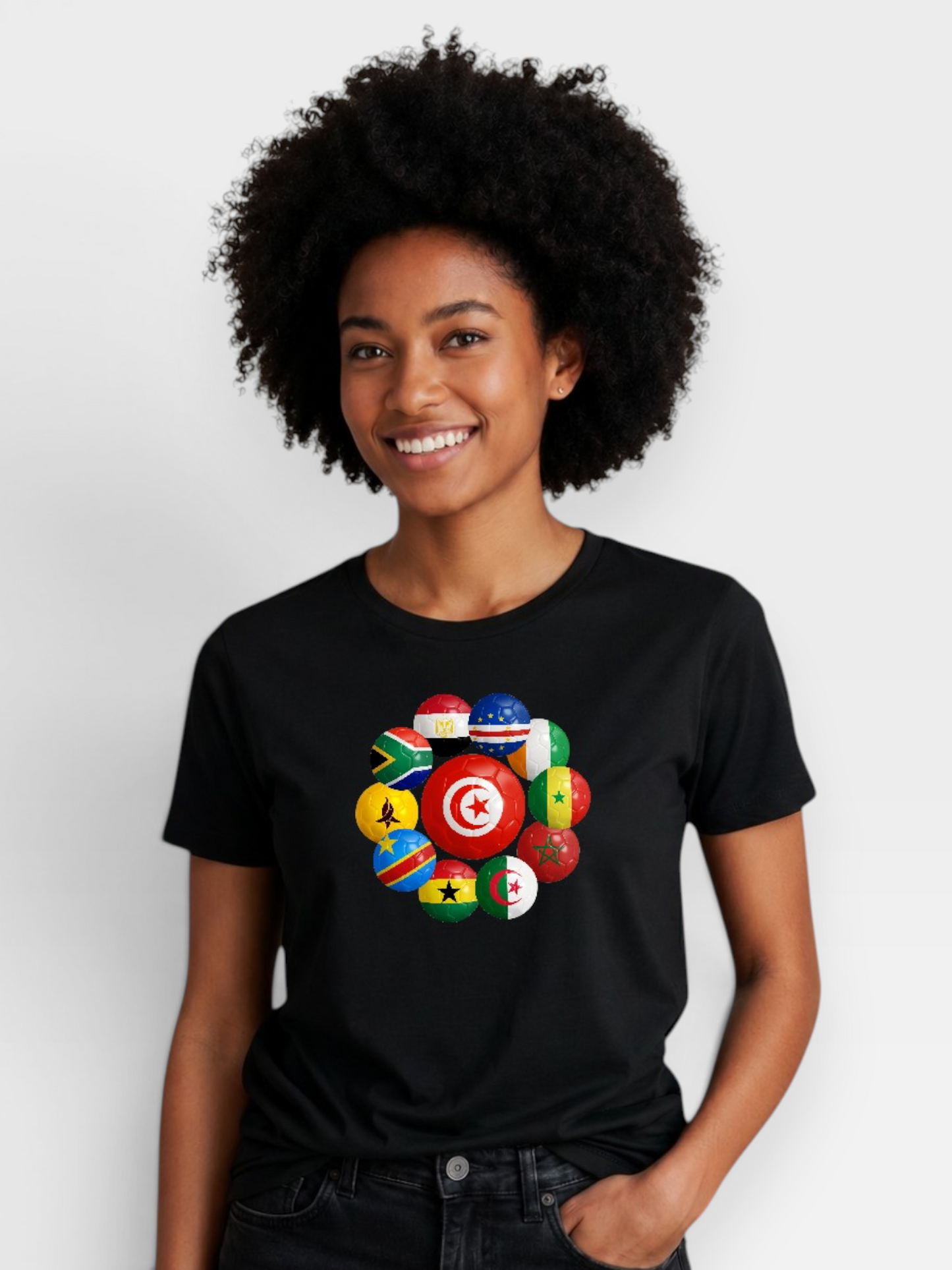 AU48: Tunisia Tee — Black & White