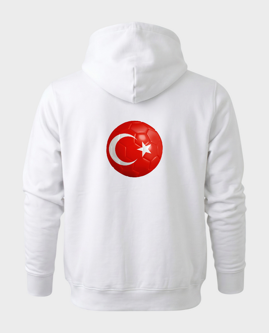 AU48: Türkiye White Globe Hoodie