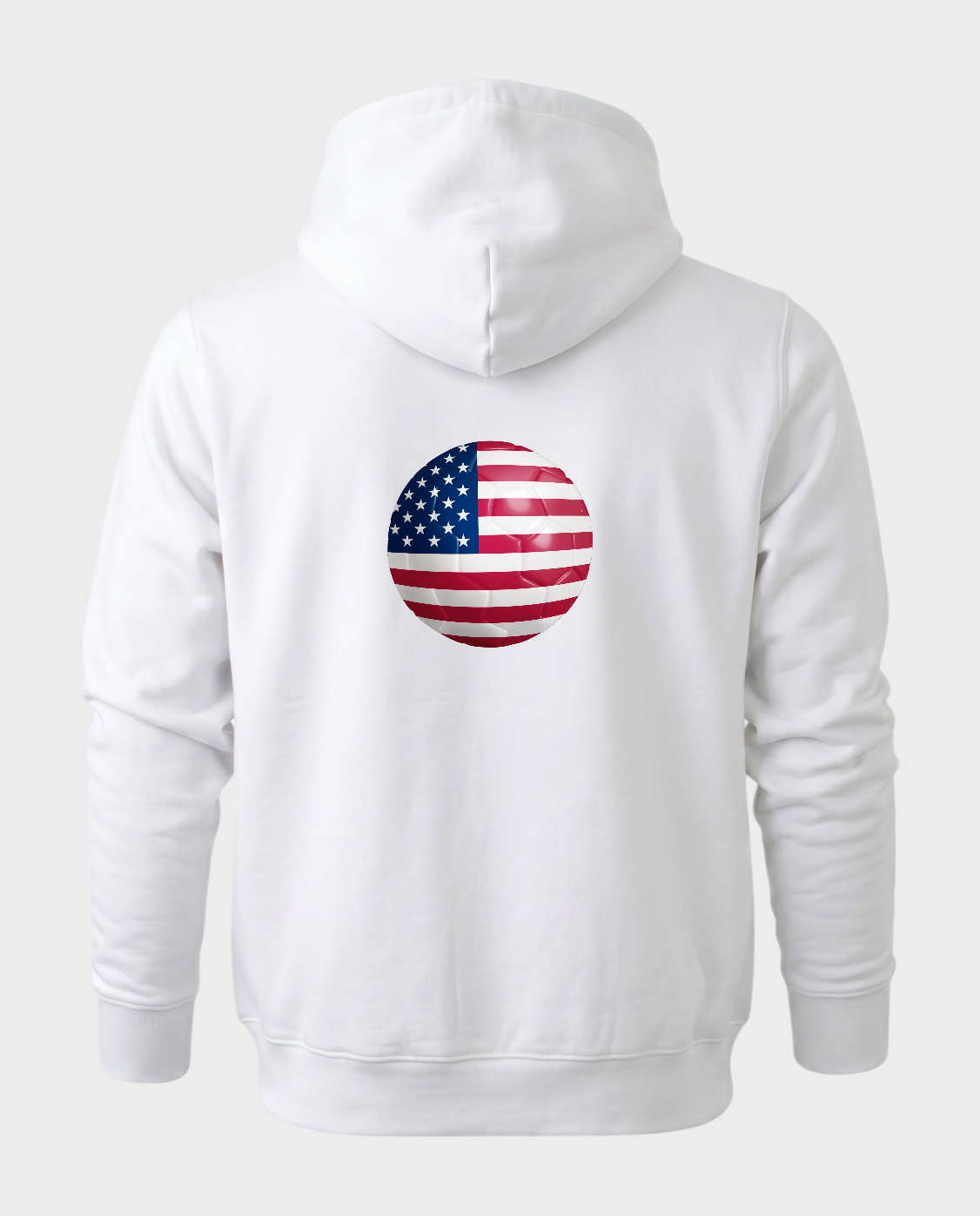AU48: USA White Globe Hoodie