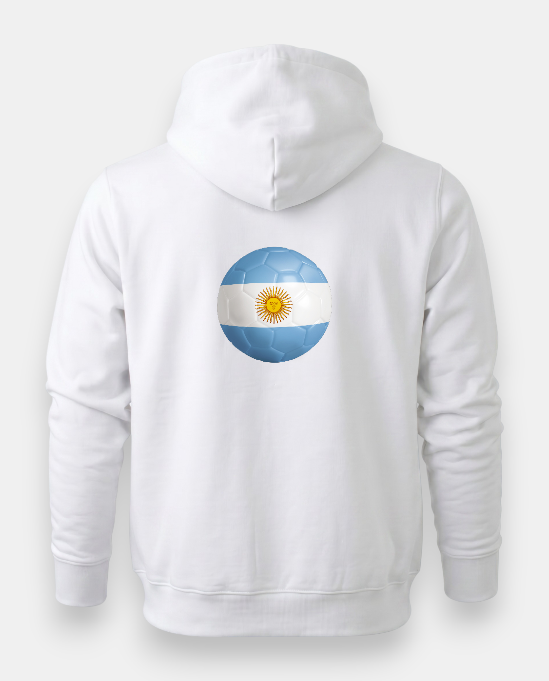 AU48: Argentina White Globe Hoodie