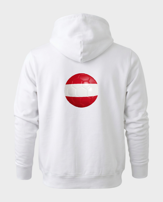 AU48: Austria White Globe Hoodie
