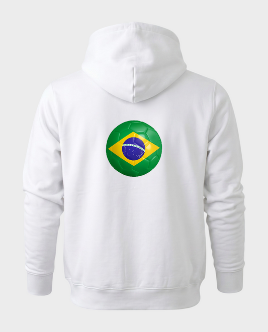AU48: Brazil White Globe Hoodie