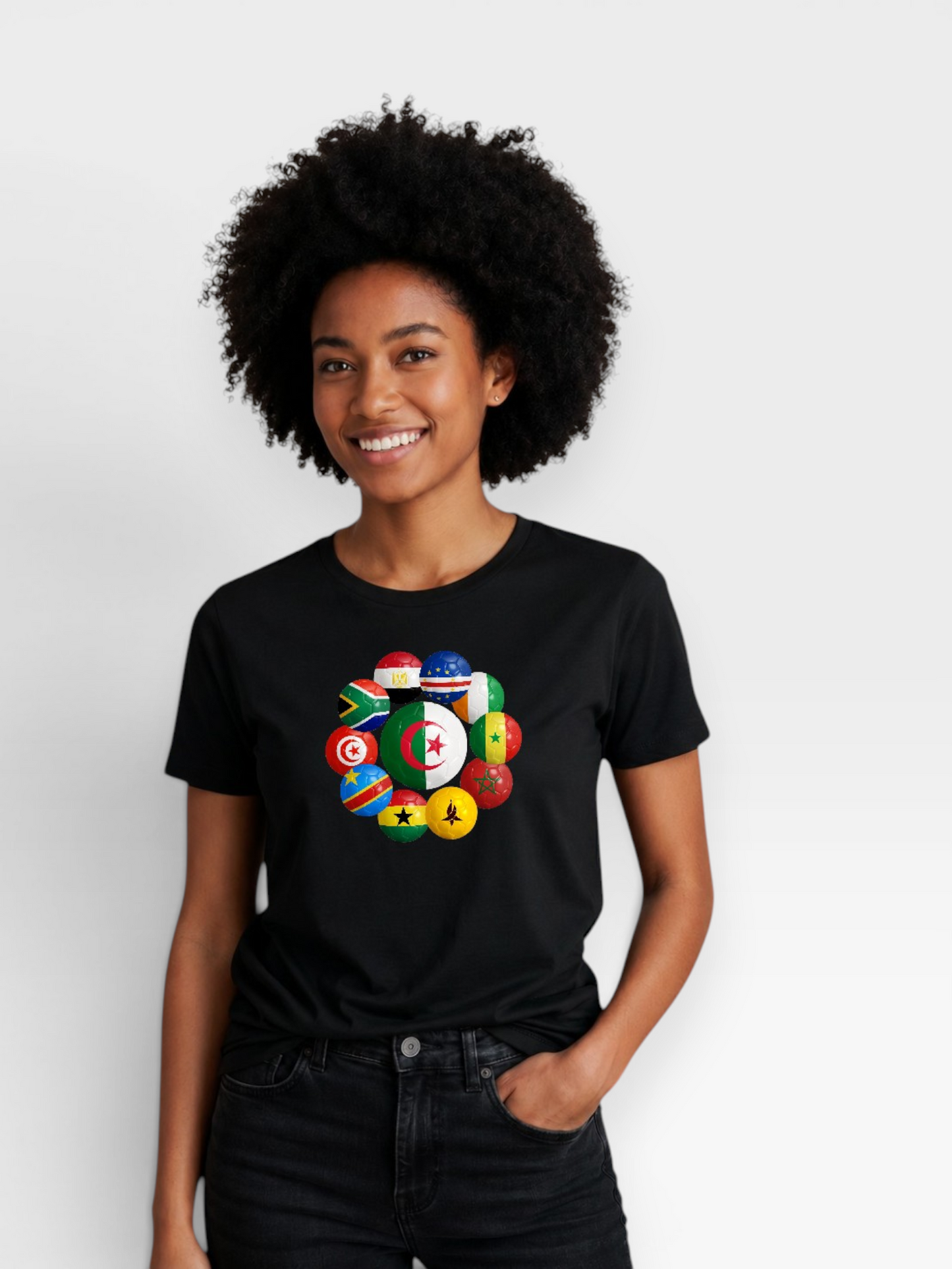 The 48 Collection: Algeria Tee — Black & White