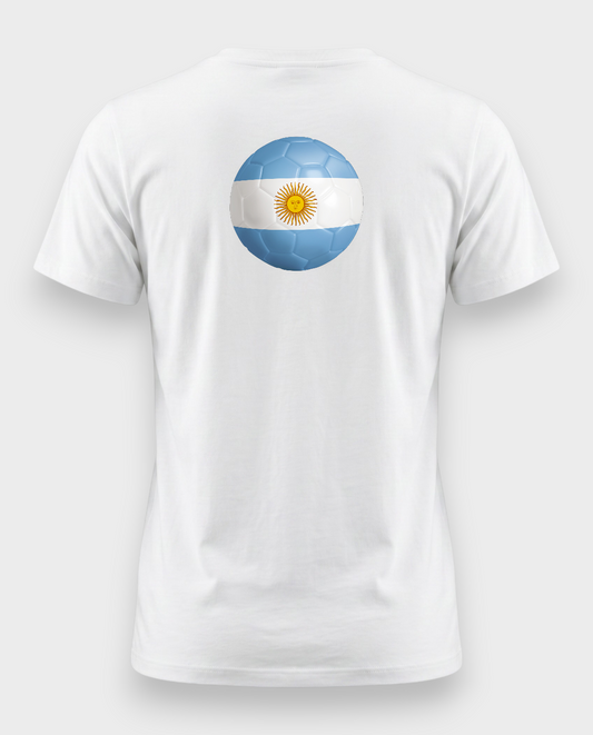 AU48: Argentina White Globe T-Shirt