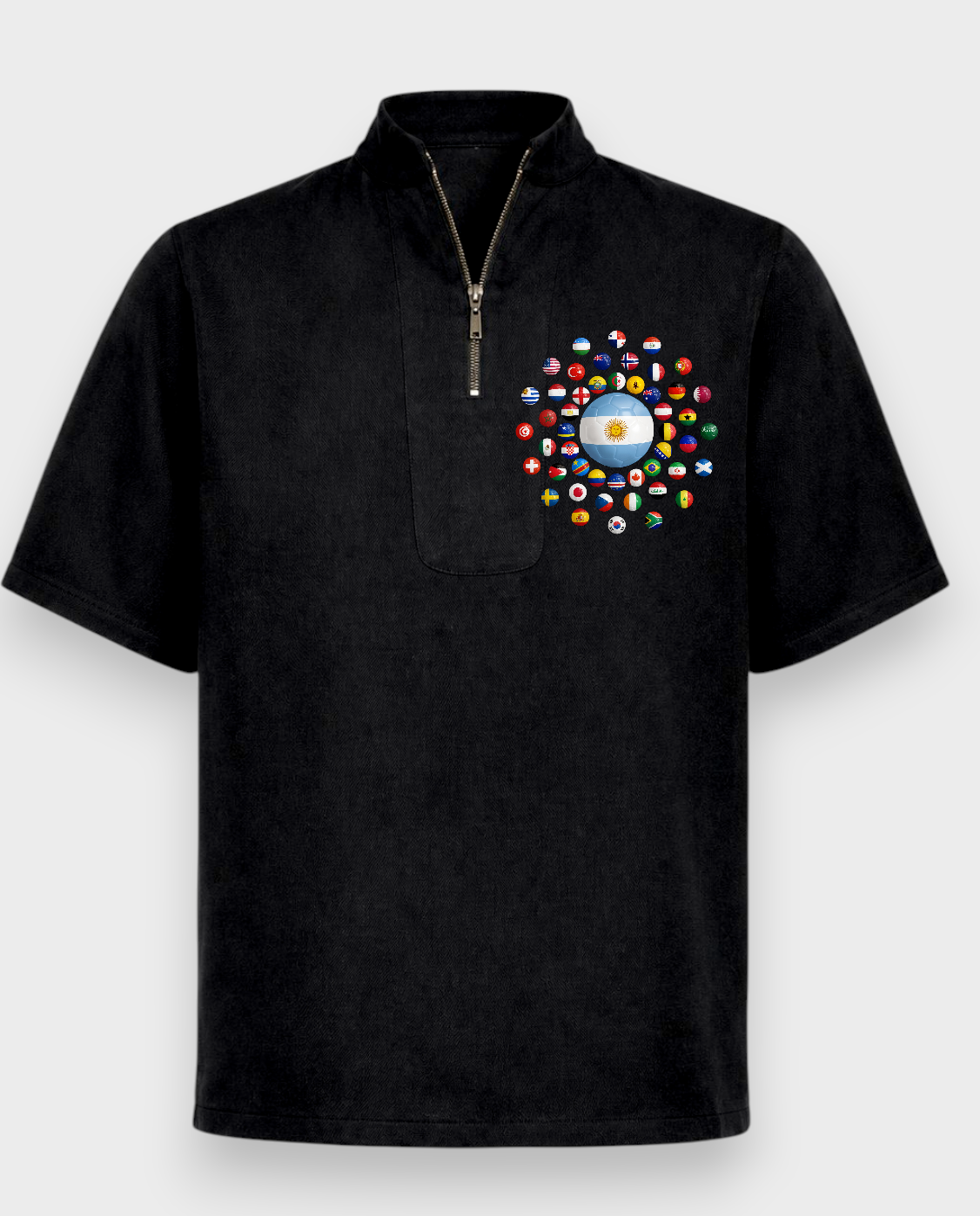 AU48: France Black Globe Hoodie