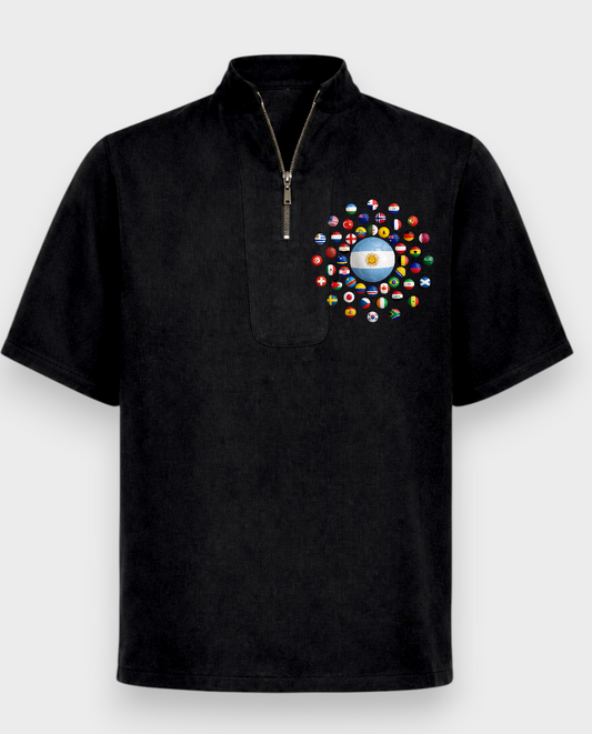 AU48: France Black Globe Hoodie