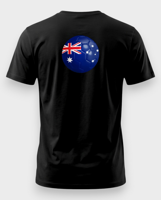 AU48: Australia Black Globe T-Shirt
