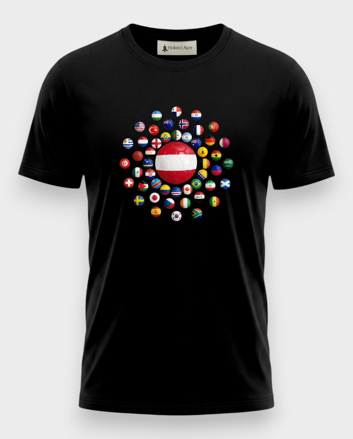 AU48: Austria Black Globe T-Shirt