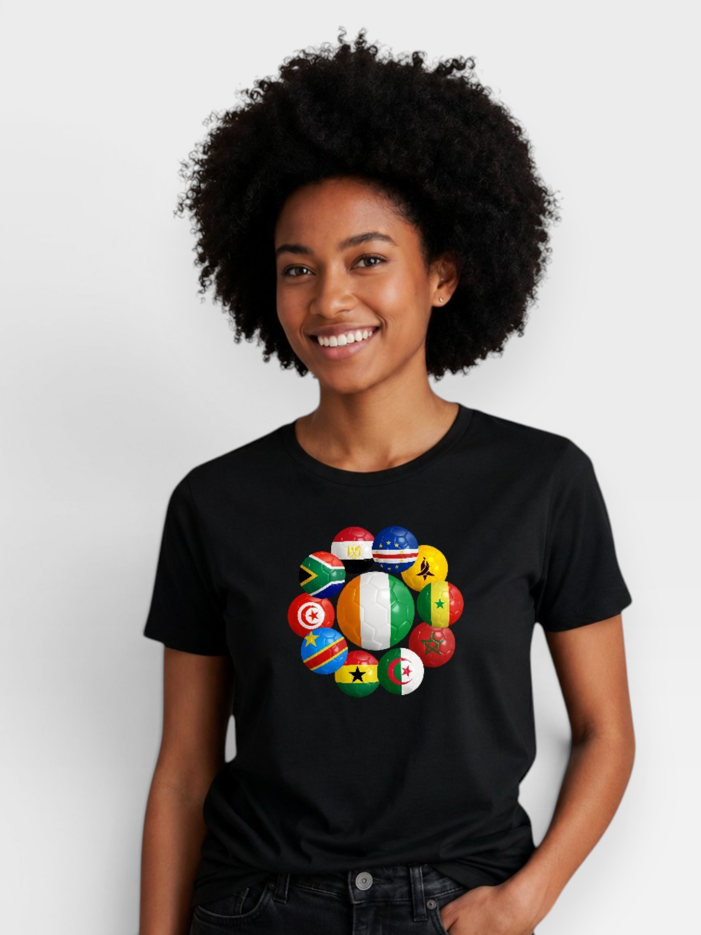 AU: Côte d'Ivoire Tee — Black & White