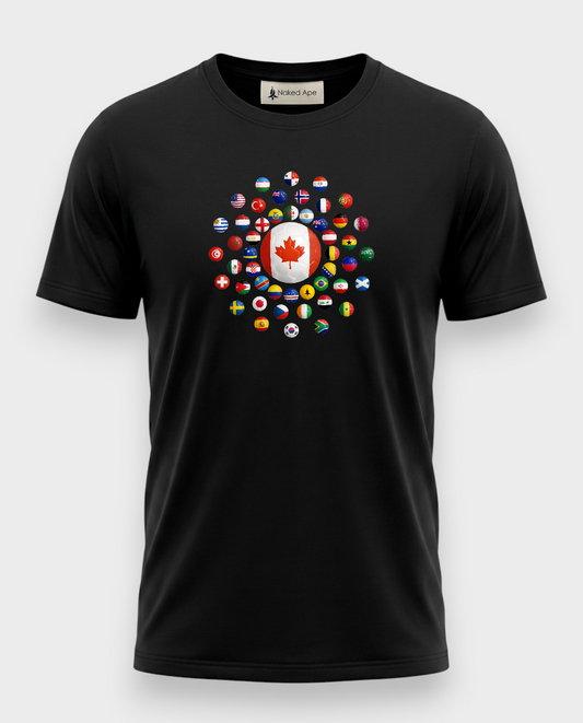 AU48: Canada Black Globe T-Shirt