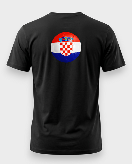 AU48: Croatia Black Globe T-Shirt