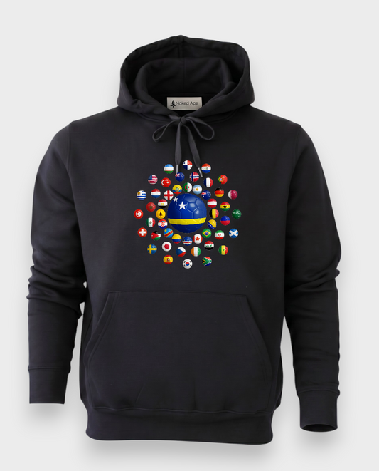 AU48: Curaçao Black Globe Hoodie