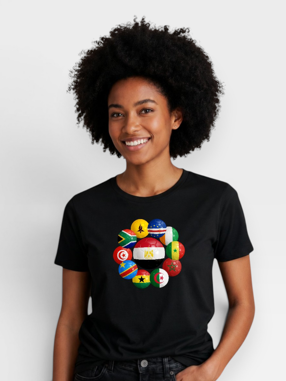 AU48: Belgium Black Globe T-Shirt
