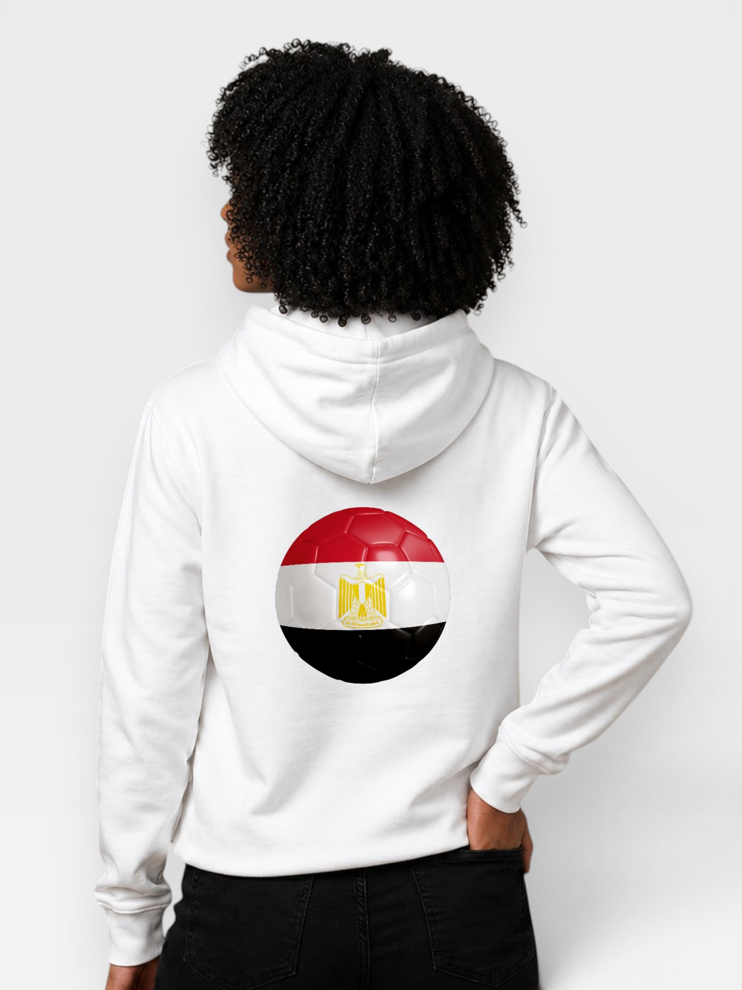 AU48: Egypt Globe Hoodie — White