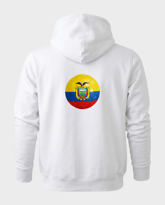 AU48: Ecuador White Globe Hoodie